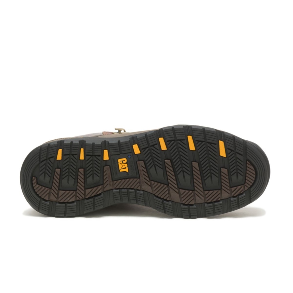 Cat Footwear Men's Provoke Mid Waterproof Alloy Toe Work Boot Oak - Image 6
