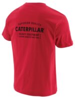 Cat Footwear Men's Quality Trademark Tee Red - Image 3