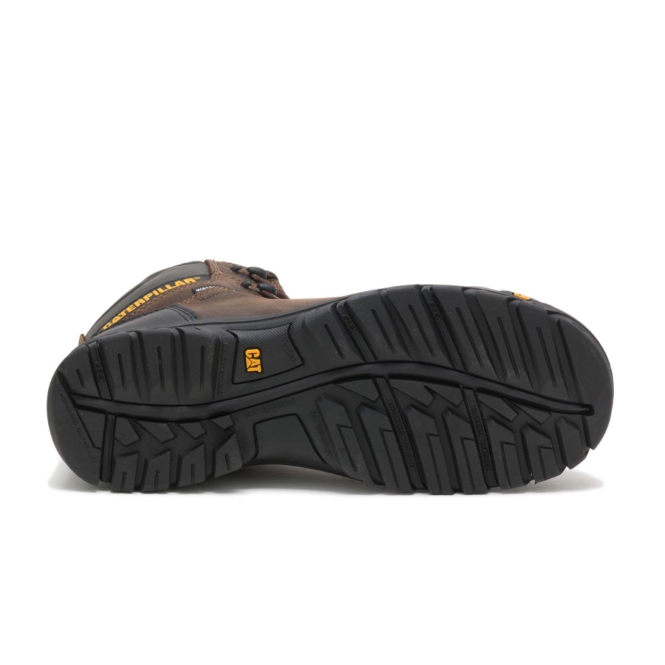 Cat Footwear Men's Resorption Waterproof Composite Toe Work Boot Seal Brown - Image 6