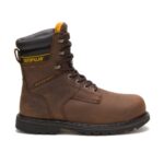 Cat Footwear Men's Salvo 8' Waterproof Steel Toe Thinsulate Work Boot Dark Brown - Image 2