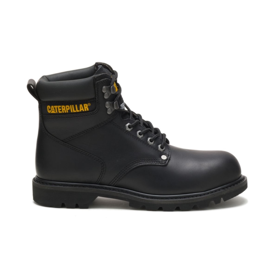 Cat Footwear Men's Second Shift Steel Toe Work Boot Black - Image 2
