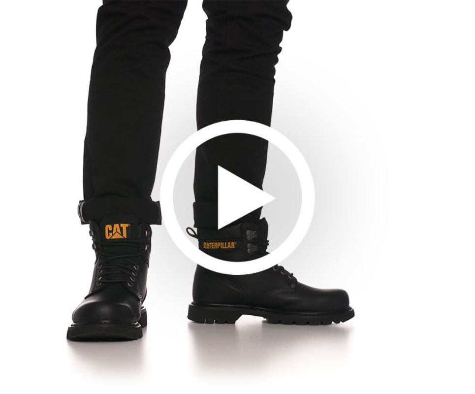 Cat Footwear Men's Second Shift Steel Toe Work Boot Black - Image 3