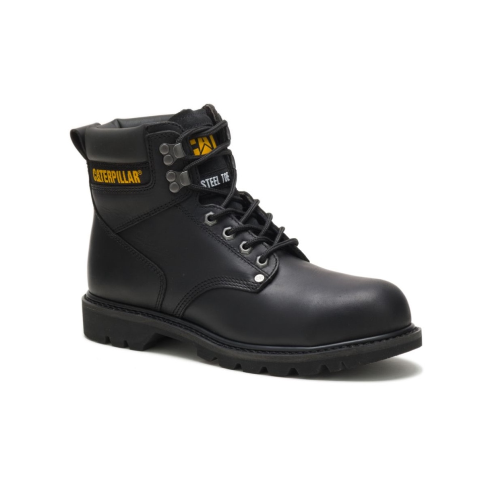 Cat Footwear Men's Second Shift Steel Toe Work Boot Black - Image 4