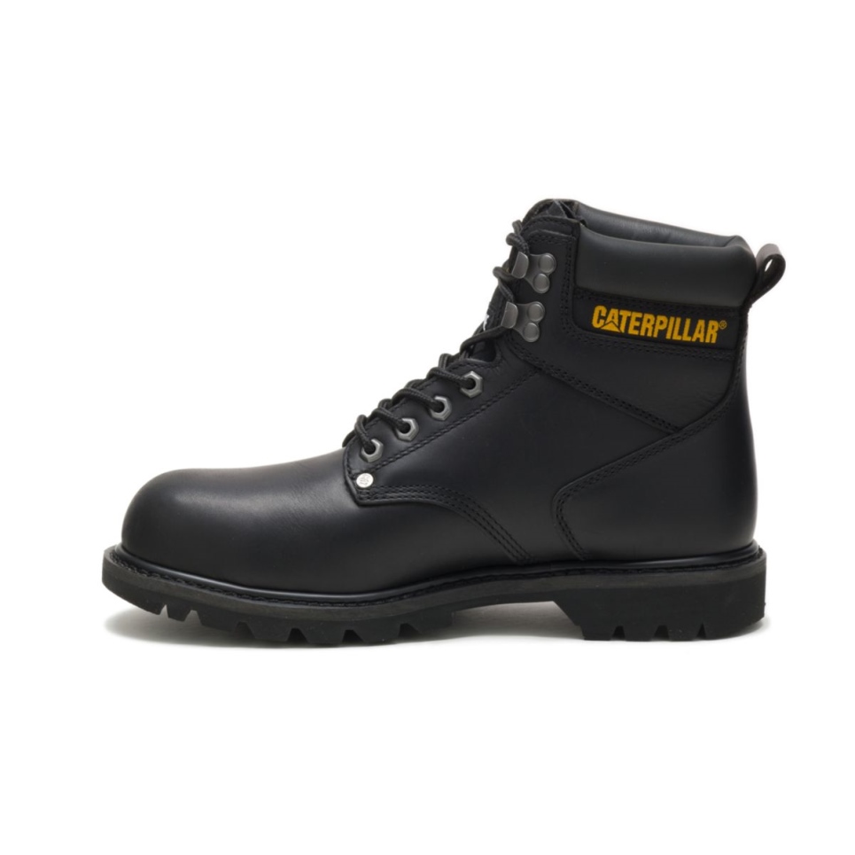 Cat Footwear Men's Second Shift Steel Toe Work Boot Black - Image 5