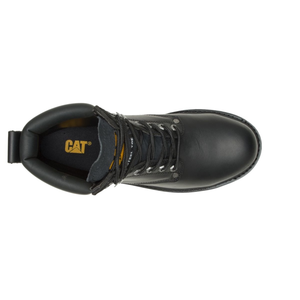 Cat Footwear Men's Second Shift Steel Toe Work Boot Black - Image 8