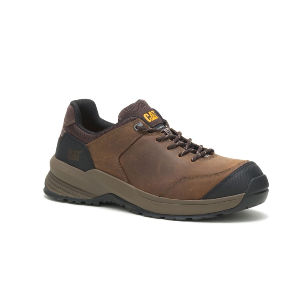 Cat Footwear Men's Streamline 2.0 Leather Composite Toe Work Shoe Clay - Image 3