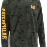 Cat Footwear Men's Trademark Banner Long Sleeve Tee Night Camo