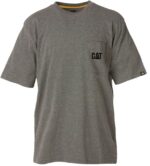 Cat Footwear Men's Trademark Pocket Tee DARK HEATHER GREY - Image 2