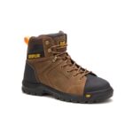 Cat Footwear Men's Wellspring Waterproof Metatarsal Guard Steel Toe Work Boot Real Brown - Image 3