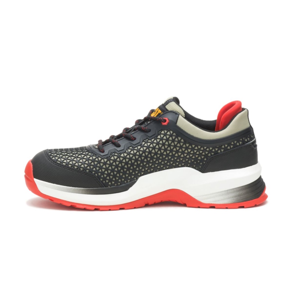 Cat Footwear Moss Grey-Black Men's Streamline 2.0 Composite Toe Work Shoe - Image 4