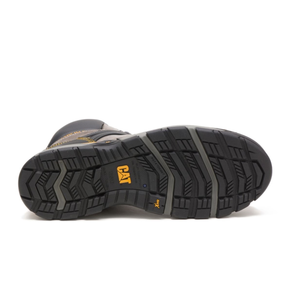 Cat Footwear Pewter Men's Excavator Superlite Waterproof Carbon Composite Toe Work Boot - Image 7
