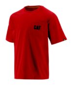 Cat Footwear Red Men's Trademark Pocket Tee - Image 2