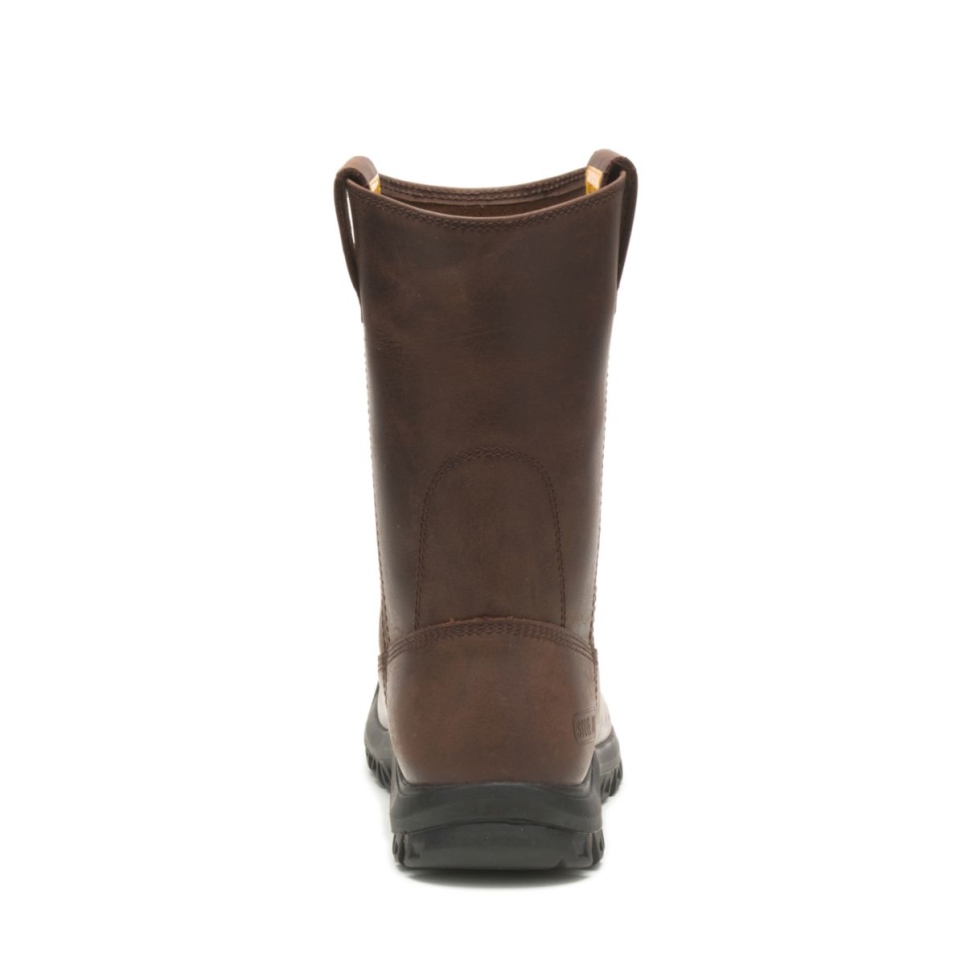 Cat Footwear Summer Brown Men's Drawbar Steel Toe Work Boot - Image 6