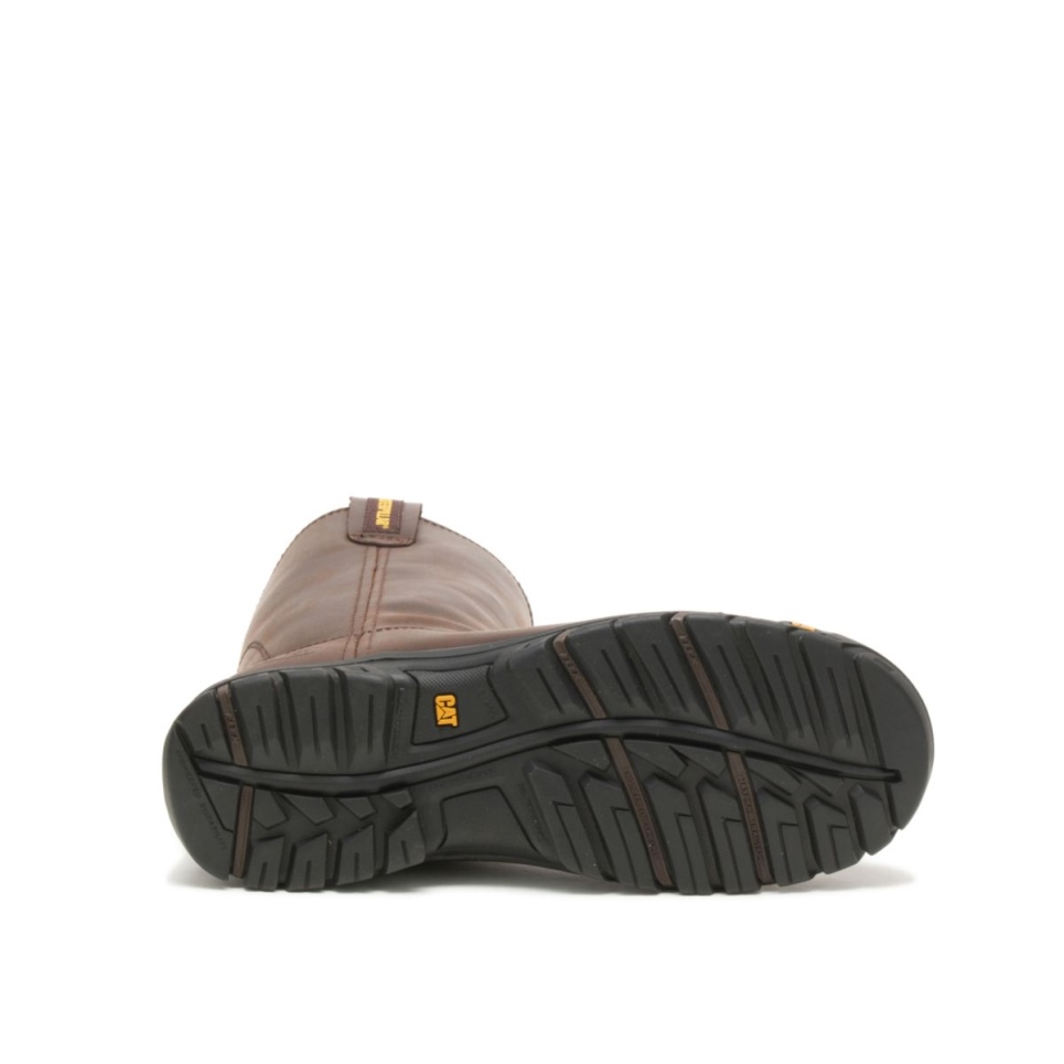 Cat Footwear Summer Brown Men's Drawbar Steel Toe Work Boot - Image 7
