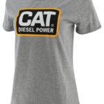 Cat Footwear Women's Diesel Power Tee Grey