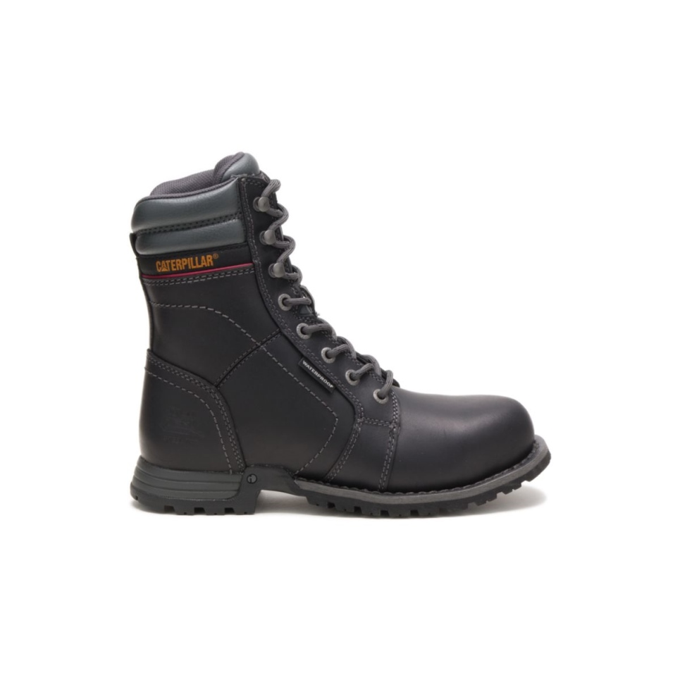 Cat Footwear Women's Echo Waterproof Steel Toe Work Boot Black - Image 1