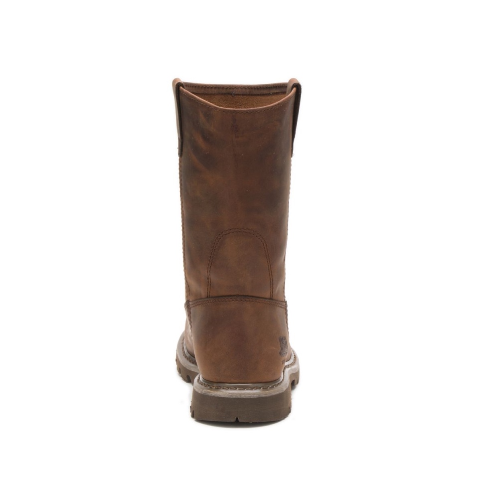 Cat Footwear Women's Revolver Steel Toe Work Boot Dark Beige - Image 5