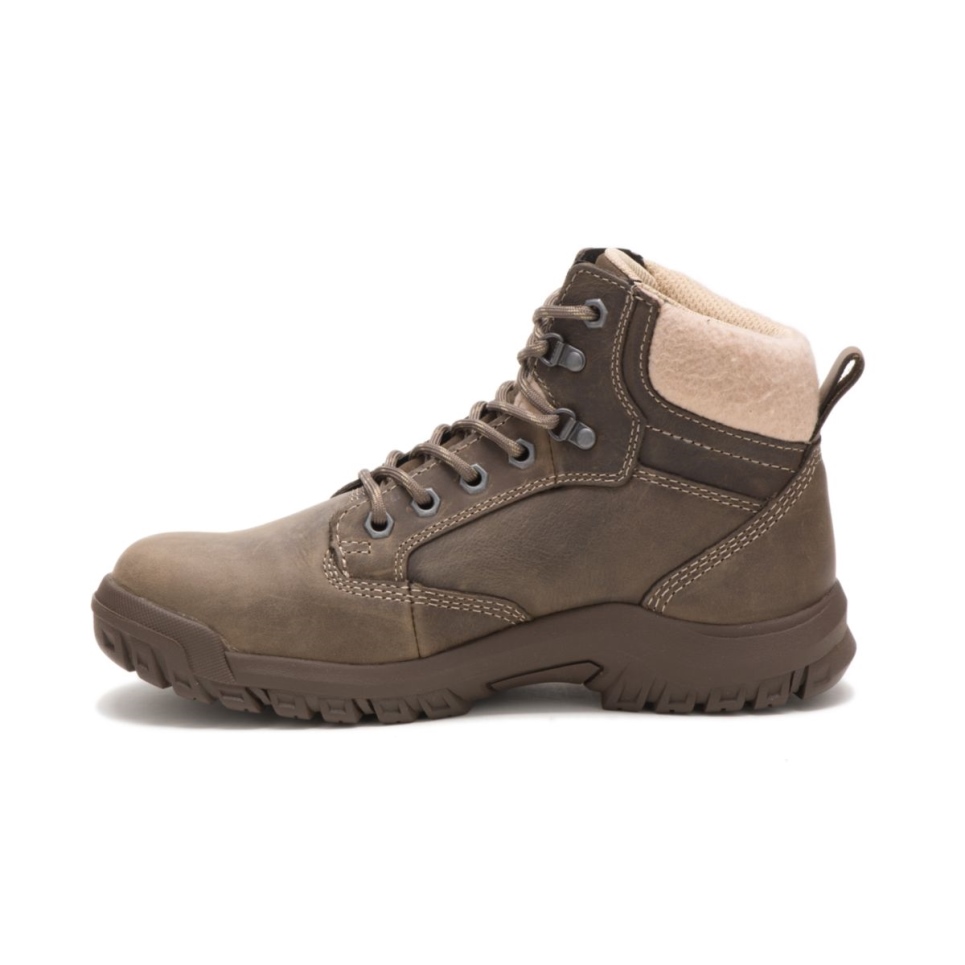 Cat Footwear Women's Tess Steel Toe Work Boot Dark Gull Grey - Image 4