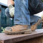 Dark Beige Men's Hauler 6' Waterproof Composite Toe Work Boot Cat Footwear - Image 9