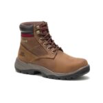 Dark Beige Women's Dryverse 6' Waterproof Work Boot Cat Footwear - Image 3