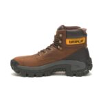 Dark Brown Men's Invader Hi Steel Toe Work Boot Cat Footwear - Image 4