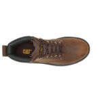 Dark Brown Men's Second Shift Steel Toe Work Boot Cat Footwear - Image 8