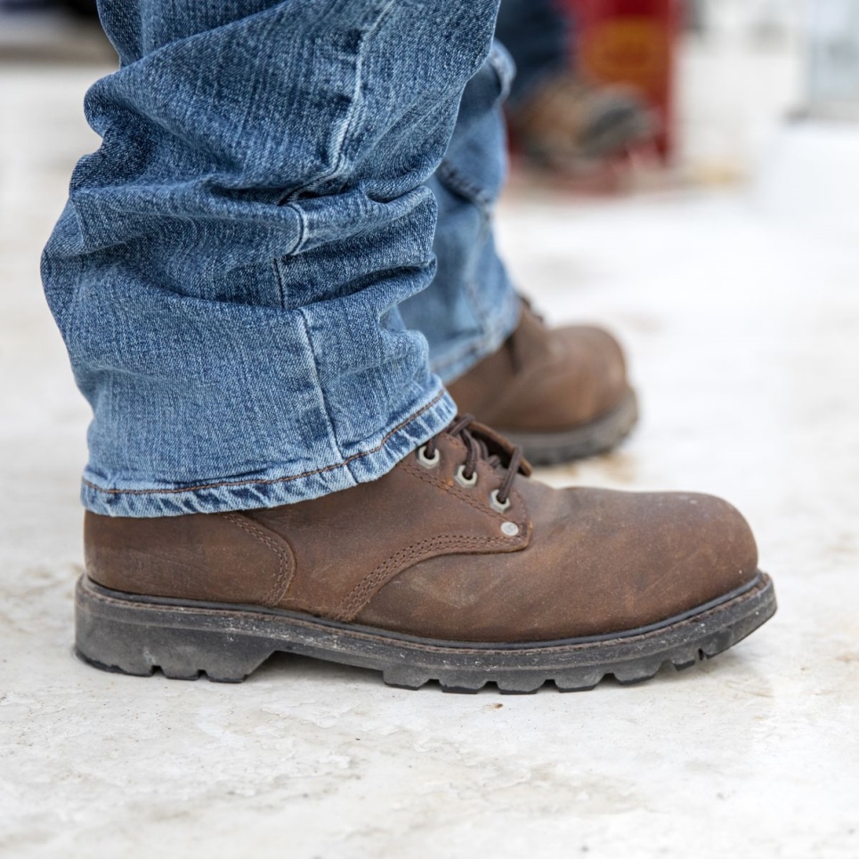 Dark Brown Men's Second Shift Steel Toe Work Boot Cat Footwear - Image 9