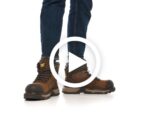Dark Brown Women's Excavator Superlite Carbon Composite Toe Work Boot Cat Footwear - Image 3
