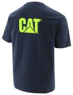 Eclipse HiVis Yellow Men's Trademark Tee Cat Footwear - Image 3