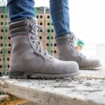 Frost Grey Women's Echo Waterproof Steel Toe Work Boot Cat Footwear - Image 9