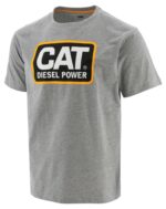 Grey Men's Diesel Power Tee Cat Footwear - Image 2