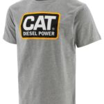 Grey Men's Diesel Power Tee Cat Footwear