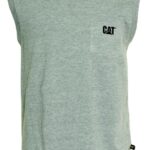 Heather Grey Men's Trademark Sleeveless Pocket Tee Cat Footwear
