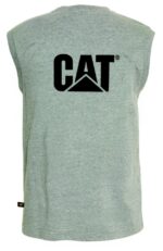 Heather Grey Men's Trademark Sleeveless Pocket Tee Cat Footwear - Image 3
