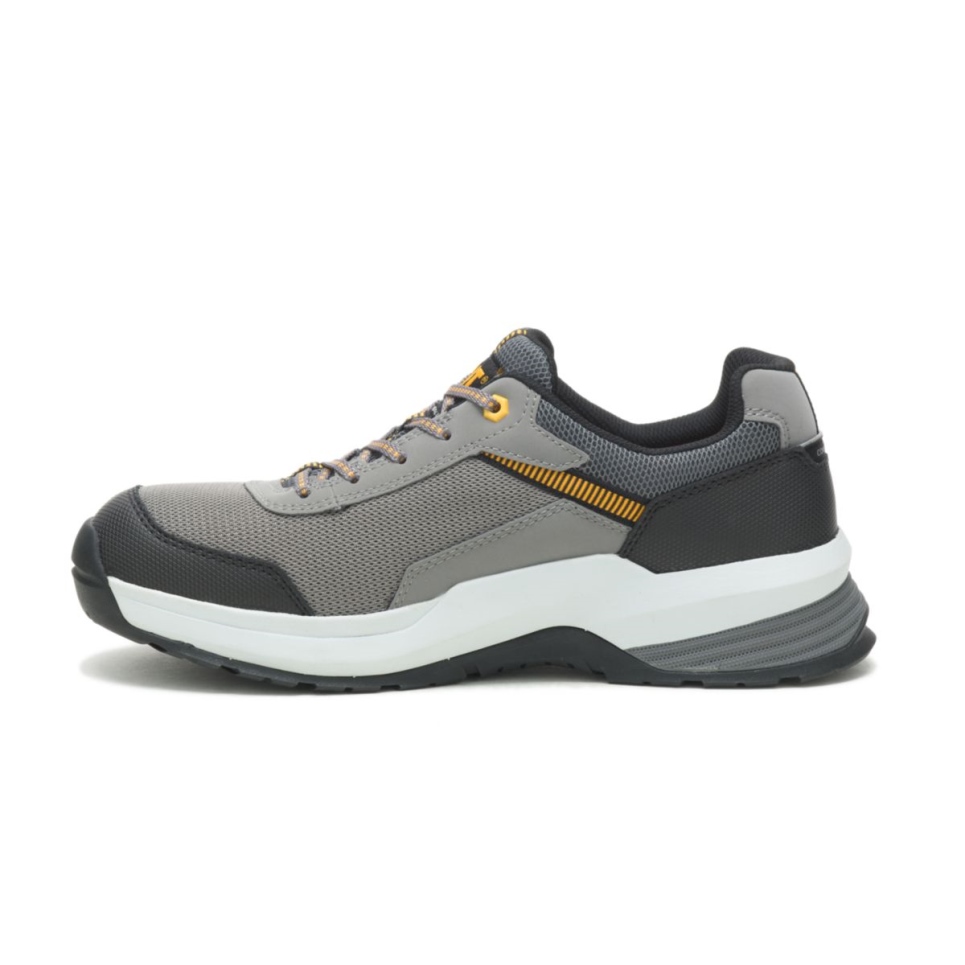 Medium Charcoal Men's Streamline 2.0 Mesh Composite Toe Work Shoe Cat Footwear - Image 4