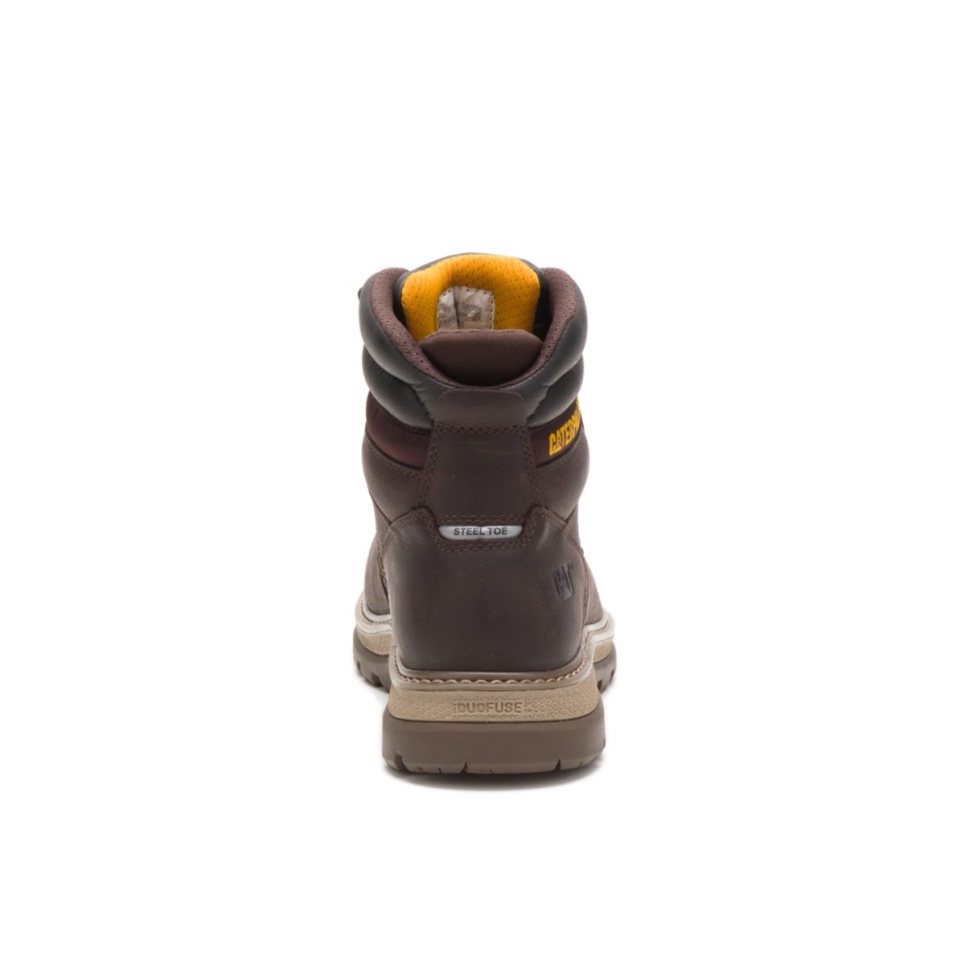 Mulch Men's Fairbanks 6' Waterproof Steel Toe Work Boot Cat Footwear - Image 5