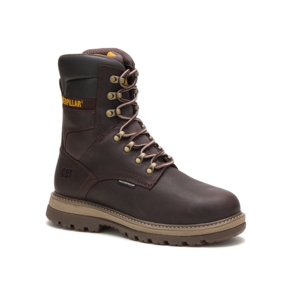 Mulch Men's Fairbanks 8' Waterproof TX Steel Toe Work Boot Cat Footwear - Image 3