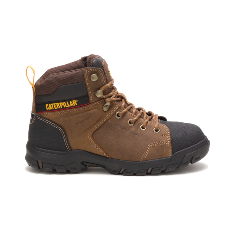 Real Brown Women's Wellspring Guard Steel Toe Work Boot Cat Footwear - Image 2