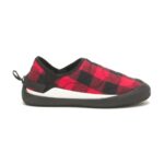 Red Plaid Crossover Slip On Cat Footwear - Image 2
