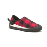 Red Plaid Crossover Slip On Cat Footwear - Image 3