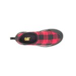 Red Plaid Crossover Slip On Cat Footwear - Image 7