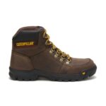 Seal Brown Men's Outline Work Boot Cat Footwear - Image 2